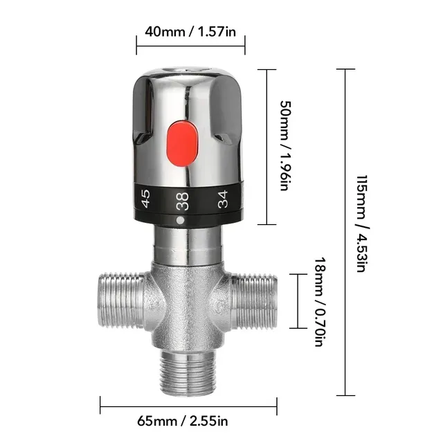 Robinet mitigeur thermostatique réglable pour salle de… – vue 7