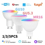 Tuya Zigbee/WIFI ampoule intelligente GU10/GU5.3/MR16 RGB lampe à LED à intensité variable 5W contrôle de projecteur de vie intelligente Via Alexa Google Home