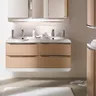 Meuble salle bains suspendu moderne double évier… – vue 3