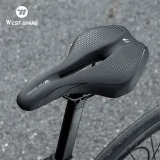 WEST BIKING Selle de vélo creuse respirante antichoc siège de cyclisme…