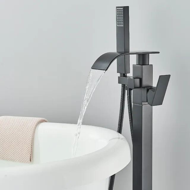 Robinet sur pied baignoire douche sol monté baignoire… – vue 6