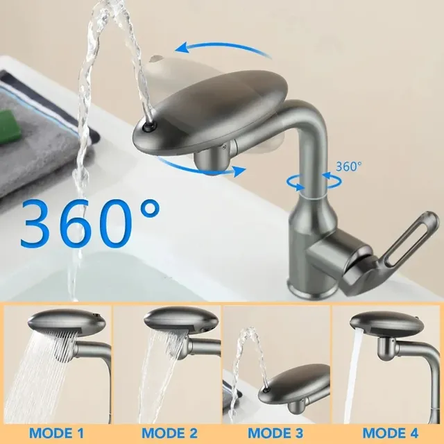 Robinet de lavabo cascade multifonctionnel – vue 5