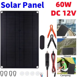 Kit de panneaux solaires DC 12V 60W
