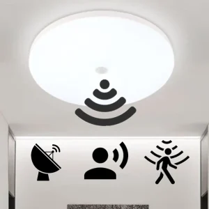 Capteur de mouvement plafonnier 12w 18w PIR détecteur de mouvement éclairage de plafond moderne pour couloir Garage escalier balcon AC 220V ﻿