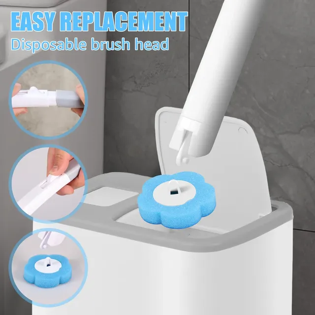 Brosse de toilette avec Kits de têtes de rechange jetables – vue 5