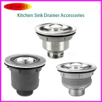 Égouttoir d&rsquo;évier de cuisine en acier inoxydable, accessoires d&rsquo;évier simple et Double, ensemble de tuyaux de vidange d&rsquo;évier