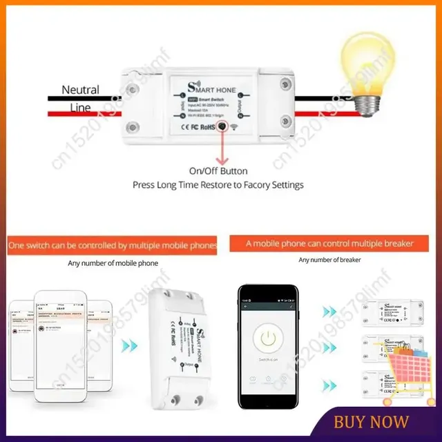 MSOR-interrupteur intelligent Tuya maison intelligente… – vue 4