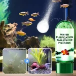 Comprimés de Purification d&rsquo;eau, purificateur d&rsquo;eau d&rsquo;aquarium écologique, Solution de nettoyage d&rsquo;aquarium à action rapide, clarificateur d&rsquo;eau d&rsquo;aquarium