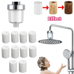 Kits de purificateur de sortie d&rsquo;eau, filtre de robinet universel, cuisine salle de bains douche, filtre domestique en coton PP, filtre haute densité