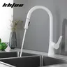 Robinet de cuisine extractible blanc