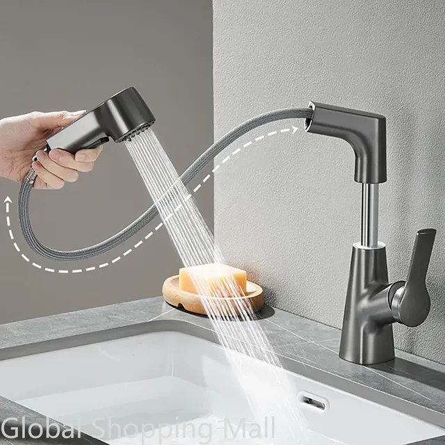Robinet de cuisine élévateur extractible 360 ° Robinet… – vue 3
