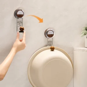 Crochet de lavabo à ventouse sans poinçonnage, support de rangement de lavabo multifonctionnel, crochet mural porteur puissant