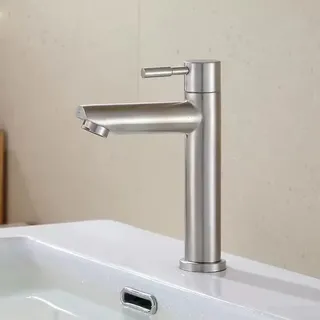 Robinet d'eau froide simple en acier inoxydable