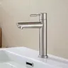 Robinet d'eau froide simple en acier inoxydable – vue 1