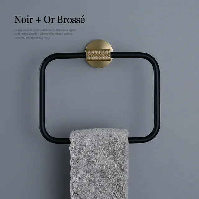 Ensemble accessoires salle bains mural porte serviettes… – vue 5