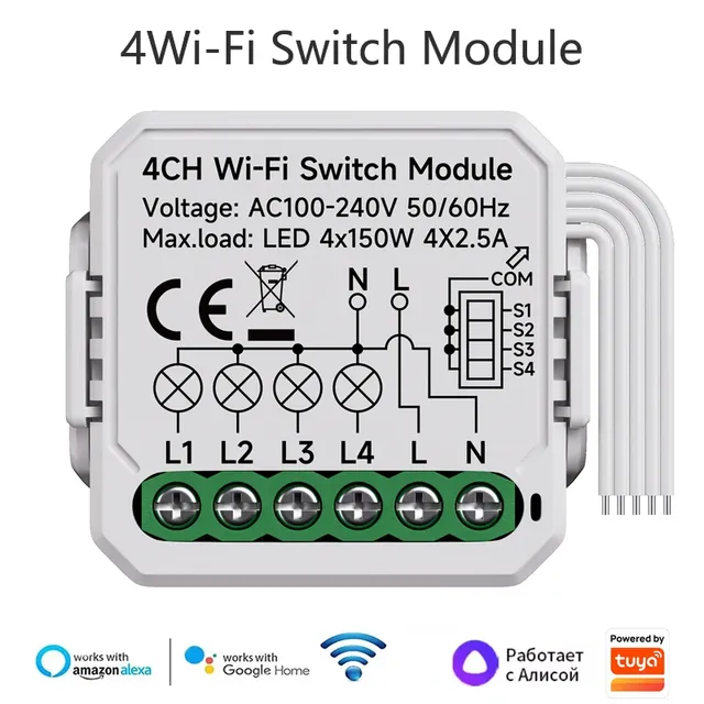 Le module de commutation intelligent Tuya Wifi prend en… – vue 5