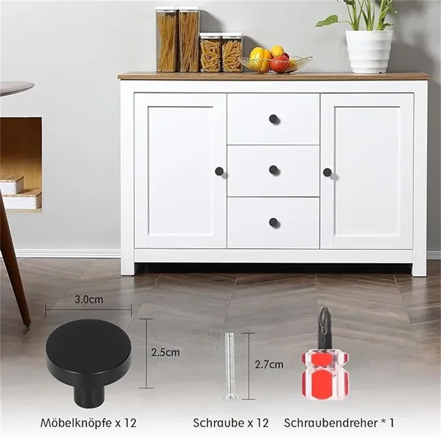 10/12 pièces armoire bouton poignée tiroir main tire… – vue 2