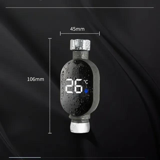 Thermomètre de douche d'eau domestique à affichage LED… – vue 6
