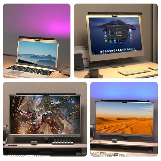 Rvb écran d'ordinateur lumière LED moniteur d'ordinateur… – vue 2