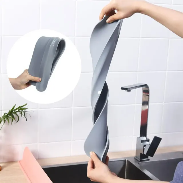 Tapis de robinet d'évier de cuisine Long en Silicone – vue 3
