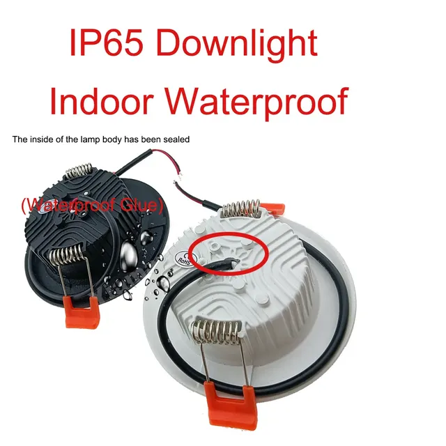 Dimmable LED Downlight 220V 110V blanc IP67 extérieur… – vue 2