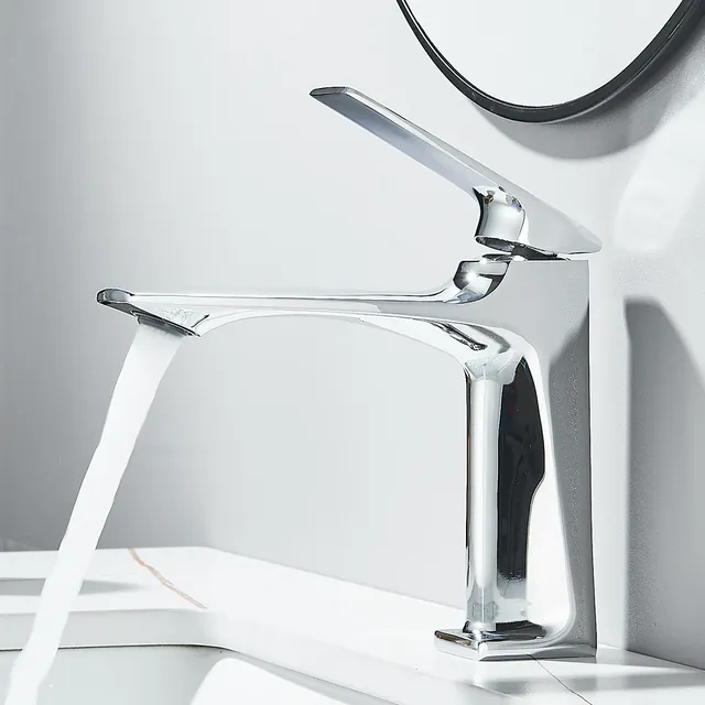 Robinet de lavabo chromé – vue 7