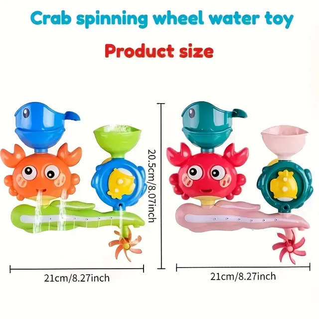 Jouet de bain interactif avec roue à eau rotative et… – vue 2