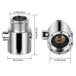 Pommeau de douche avec interrupteur de commande, débit, arrêt de l&rsquo;eau, vanne, pommeaux de douche, bouton unique, pause, contrôleur d&rsquo;eau, accessoires chauds