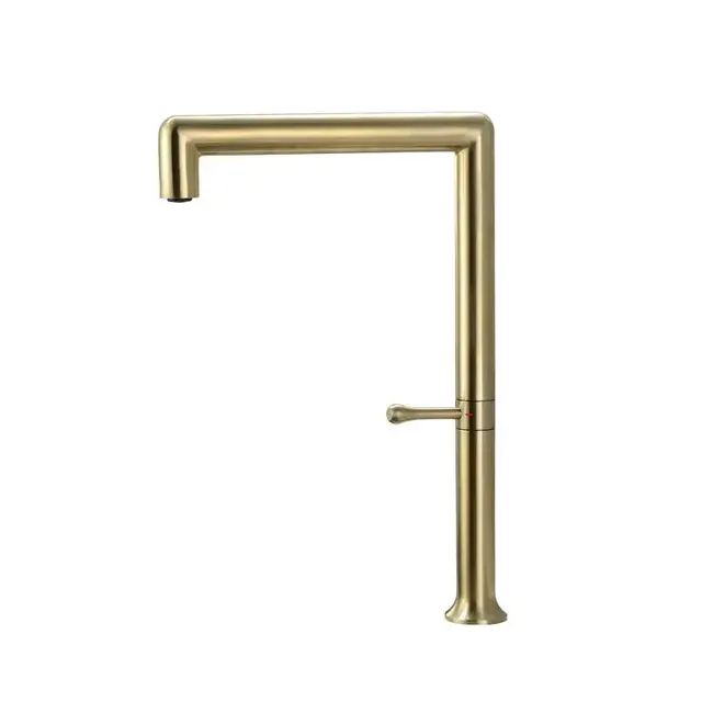 Robinet d'évier de cuisine en acier inoxydable 304 or… – vue 6
