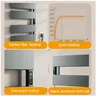 Sèche serviettes mural électrique aluminium laqué gris… – vue 5
