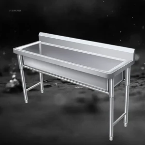 Éviers de Cuisine à Vaisselle sur Pied en Acier Inoxydable, pour la Cantine Sв, Lavage Extérieur, Commercial, Grand Réservoir Unique L