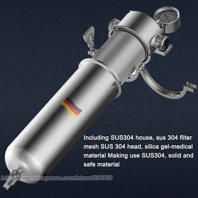 Préfiltre eau sous évier inox SUS304 maille 40 microns… – vue 4
