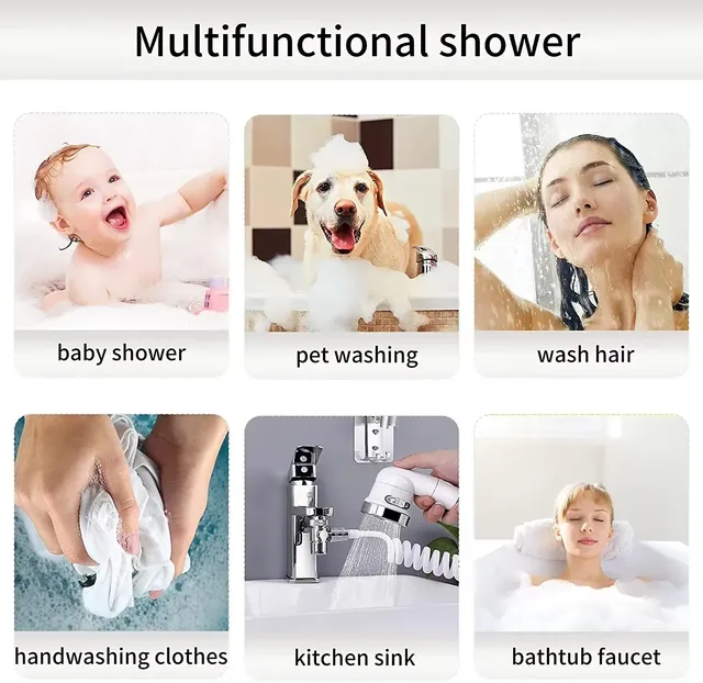 Nouveau ensemble de robinets de douche pomme de douche à… – vue 5