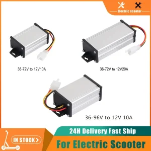 Convertisseur DC aved pour scooter électrique, adaptateur de vélo électrique, vers le bas, 36V, 48V, 60V, 72V, 96V à 12V, 10A, 20A