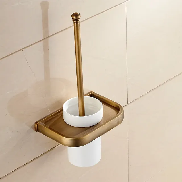 Ensemble de porte-serviettes de luxe en cuivre et or… – vue 4