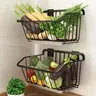 Panier de rangement de cuisine en acier…