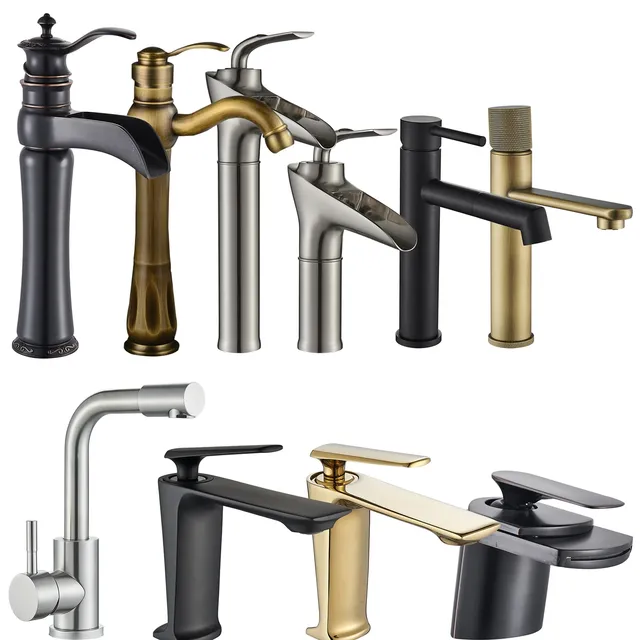 Robinet de lavabo en Nickel brossé – vue 2