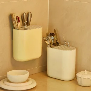 Support de rangement de baguettes de cuisine, gain de place, support de rangement de vaisselle, boîte de vidange de baguettes de cuisine, support de rangement de couteaux de cuisine