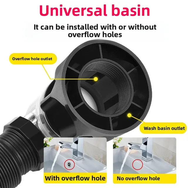 Lavabo de salle de bains anti-odeur – vue 2