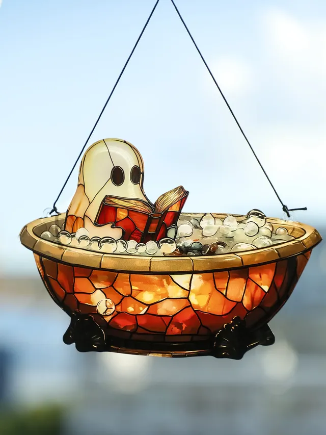 Ornements suspendus en acrylique fantôme d'halloween… – vue 3