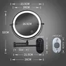 Miroir de salle de bain mural noir de 8 pouces – vue 6