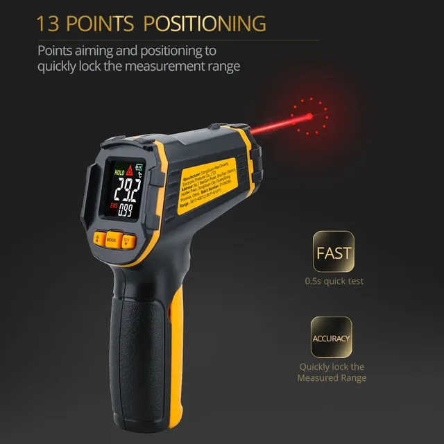 Therye.com-Thermomètre laser infrarouge numérique – vue 5