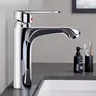 Mitigeur lavabo monocommande chromé design moderne corps… – vue 7