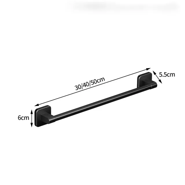 Porteserviettes mural double barre longue barre courte… – vue 6