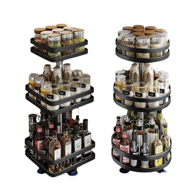 Support de rangement de cuisine rotatif – vue 5