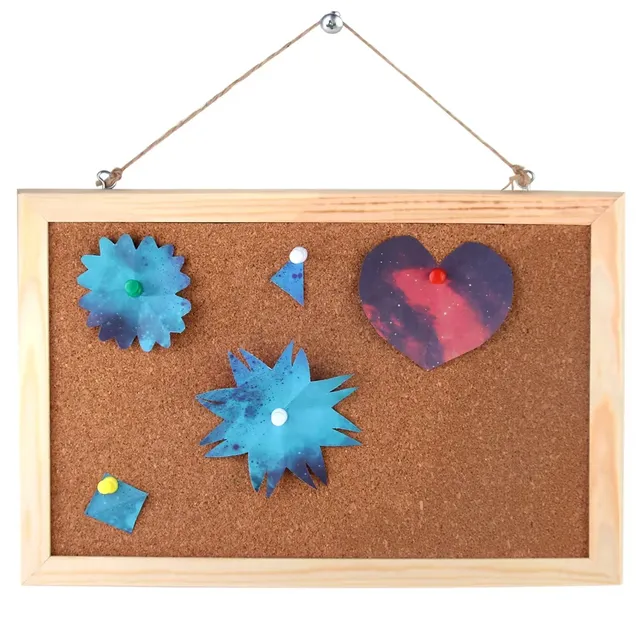 Tableau d'affichage en bois pour mémo