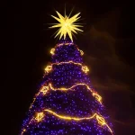 Lumière d&rsquo;étoile LED RGB intelligente, contrôle par application Bluetooth, lampe de nuit musicale USB, Point de couleur magique décoratif pour fête, Camping, décor d&rsquo;été