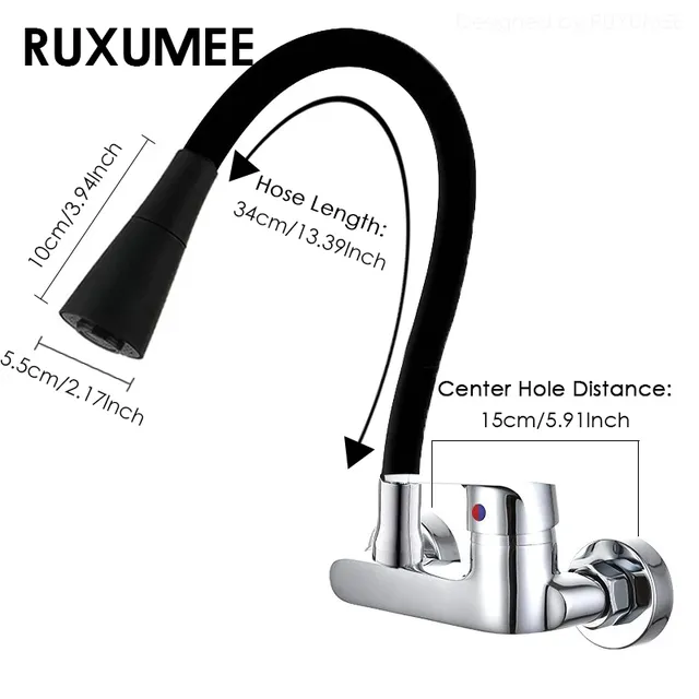 Robinet de cuisine mural Flexible – vue 3