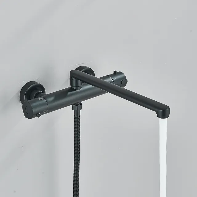 Mitigeur thermostatique mural baignoire douche laiton… – vue 4