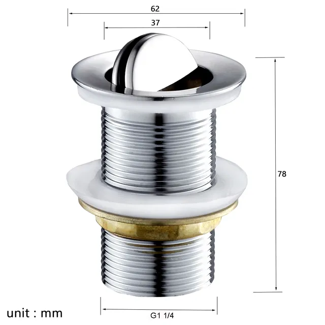 Drain de lavabo poli moderne – vue 2
